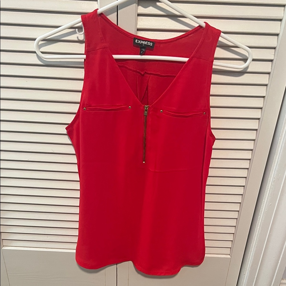 Express Women's Bold Red Tank Top